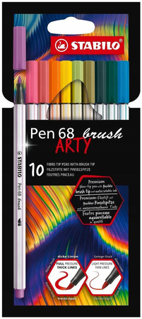 Flamaster STABILO Pen 68 brush 10 szt. ARTY