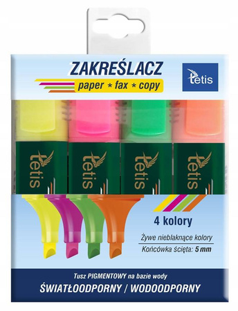 Zakreślacze pastelowe KW015-M4 Tetis