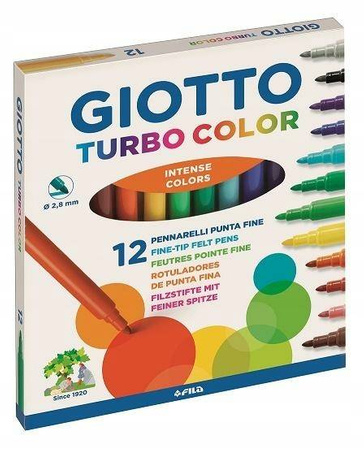 Pisaki Giotto Turbo Color 12 kolorów