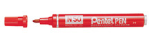 Marker permanentny Pentel N50 CZERWONY okragły