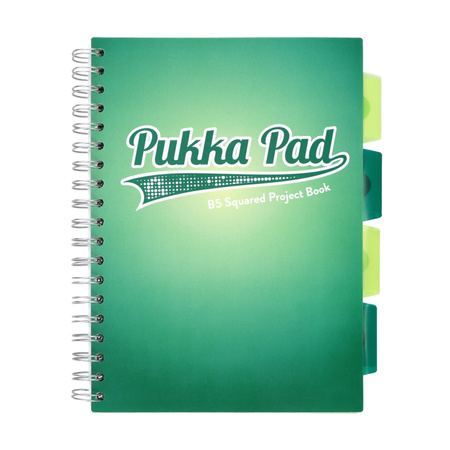 PUKKA PROJECT BOOK DARK TEAL B5 KRATKA TURKUSOWY 100K 80G