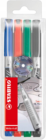 Marker STABILO Write-4-all F etui 4 szt.