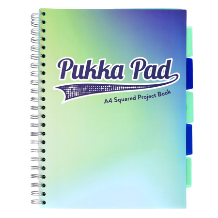 PUKKA PROJECT BOOK SEAFOAM A4 KRATKA MORSKI 100K 80G