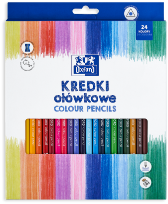 KREDKI OŁÓWKOWE OXF REGULAR 24 KOL