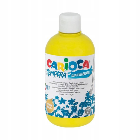 Farba tempera 500 ml ŻÓŁTA Carioca