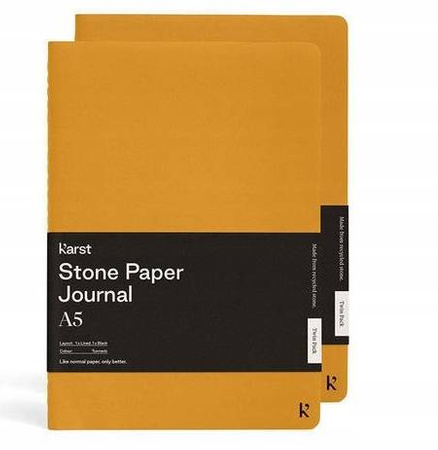 Karst Notes Jurnal A5 dwupak gładki + liniaTurmeri