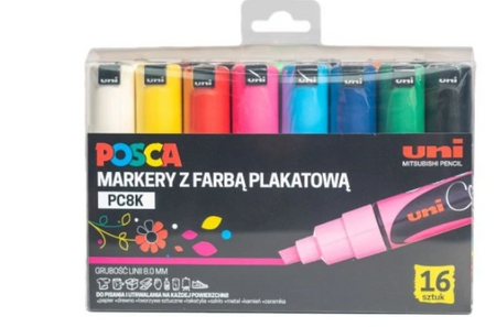 Zestaw markerów Posca PC-8K 16 kolorów