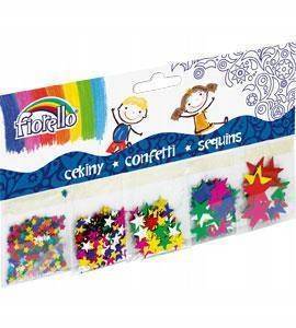 Cekiny confetti gwiazdy mix 5 gwiazdki FIORELLO