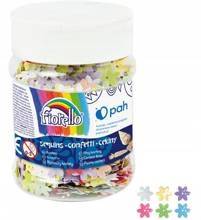 Cekiny confetti kwiatek FIORELLO słoik 50g