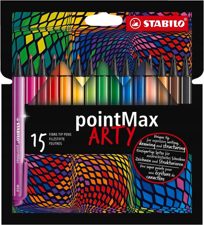 Cienkopis STABILO pointMax ARTY opk 15 kolorów