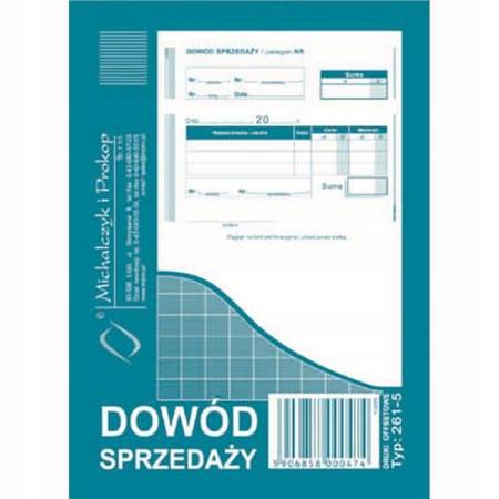 Dowód sprzedaży paragon Michalczyk i P 261-5 A6 80