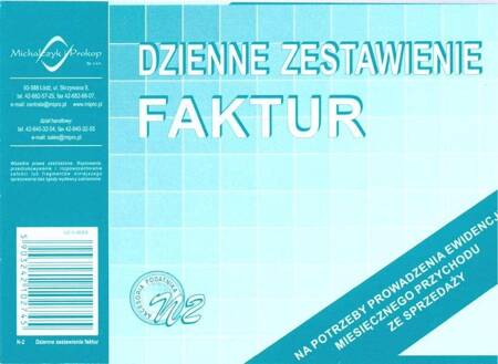 Dzienne zestaw. faktur A-6