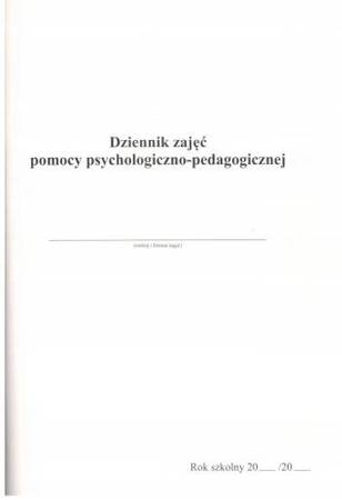 Dziennik zajęć pomocy psychologiczno - pedagogicz