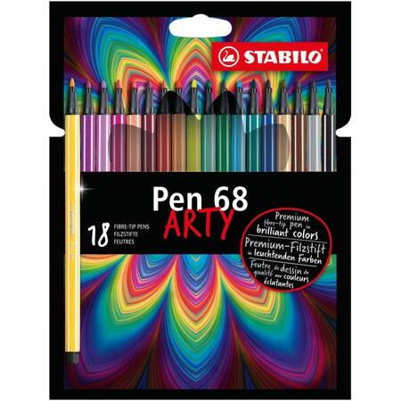 FLAMASTRY STABILO PEN 68 ETUI 18KOL.ART