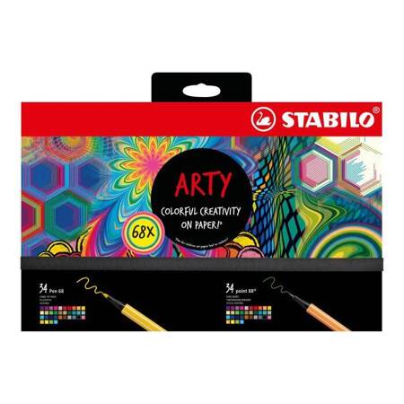 FLAMASTRY STABILO PEN POINT SET68 ARTY MIXED SET