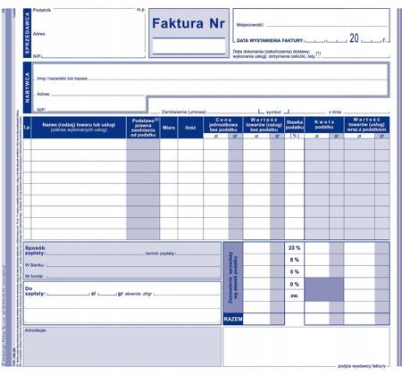 Faktura netto Michalczyk i Prokop 100-2E 2/3 A4 80