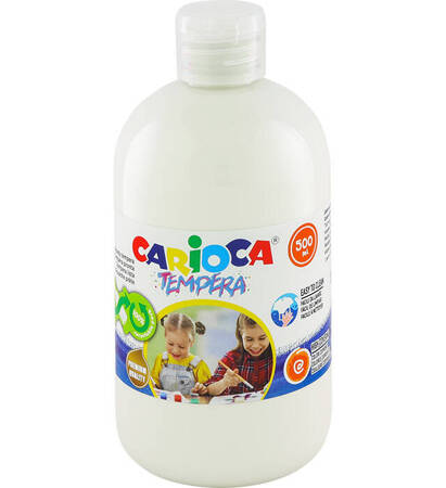 Farba Carioca tempera N 500 ml (40427/01) biała