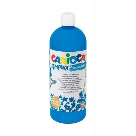 Farba tempera 1000 ml BŁĘKITNA Carioca