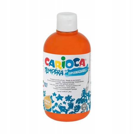 Farba tempera 500 ml POMARAŃCZOWA Carioca