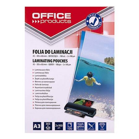 Folia do laminacji Office Products A3 100MIC