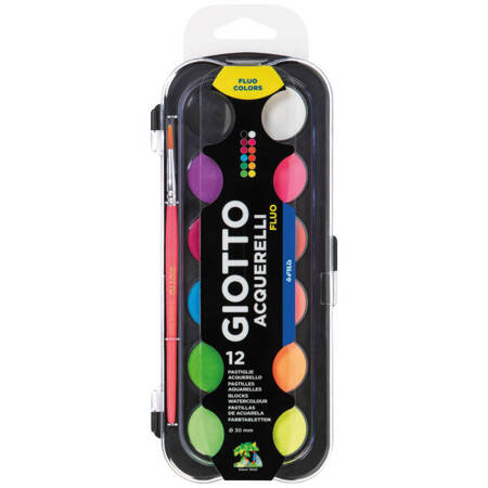 GIOTTO AKWARELE 12KOL. BLISTER FLUO FILA