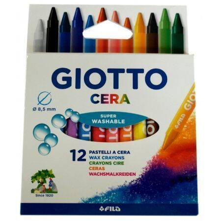 GIOTTO KREDKI WOSKOWE CERA MAXI 12SZT.  FILA