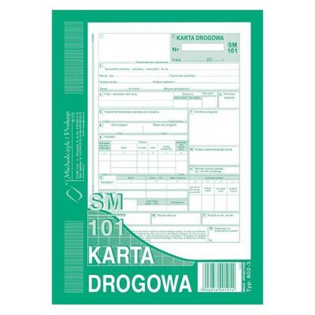 KARTA DROGOWA A5 802-3 SAM.OS.