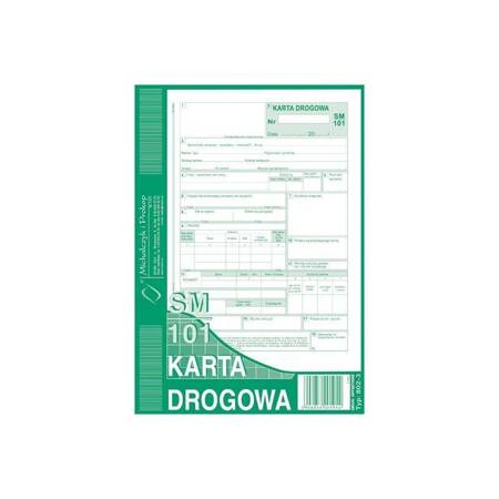 KARTA DROGOWA A5 802-3N SAM.OS NUMEROWANA