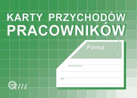 Karty przychodów pracowników A4