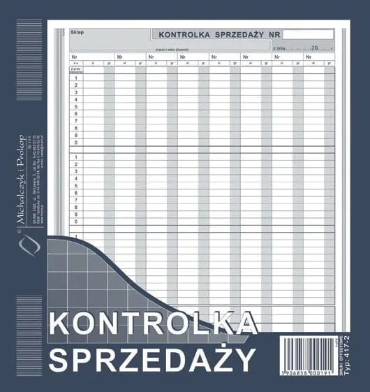 Kontrolka sprzedaży 2/3 A4