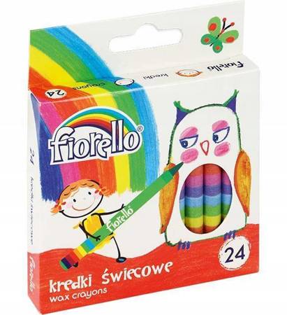 Kredki Fiorello świecowe 24 kol.