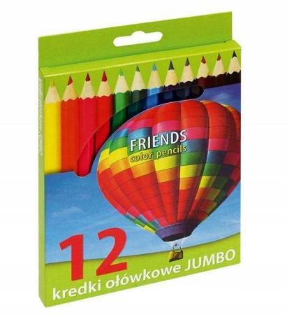 Kredki ołówkowe 12 kol. JUMBO