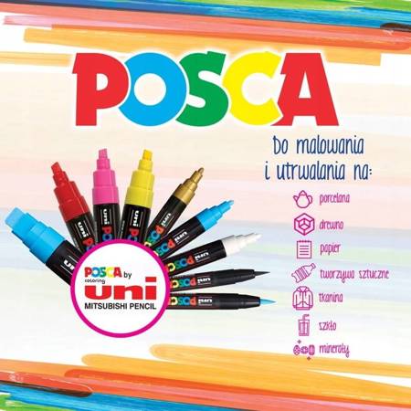 MARKER UNI PC-5M POSCA CIEMNY SZARY nr 61