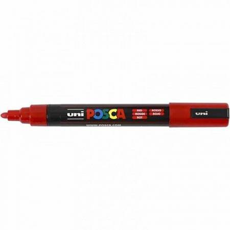 MARKER UNI PC-5M POSCA CZERWONY nr 15