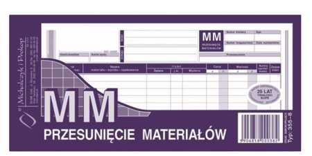 MM PRZESUNIĘCIE MATERIAŁÓW MIĘDZYMAGAZYNOWE 355-8