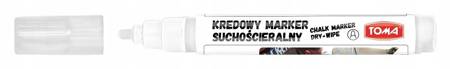 Marker kredowy suchościeralny TOMA - Biały 4.5mm