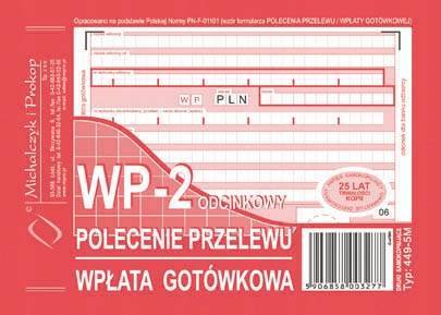 Michalczyk i Prokop Druk do polecenia przelewu A6