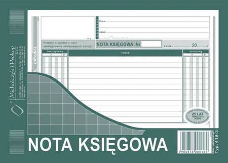 NOTA KSIĘGOWA A5 416-3