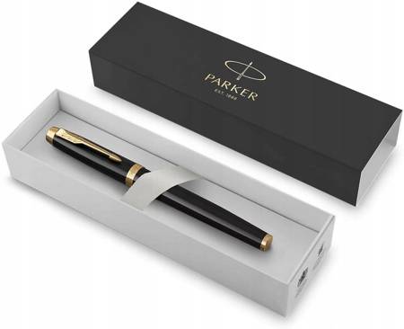 PARKER IM pióro wieczne Black Lacquer GT F