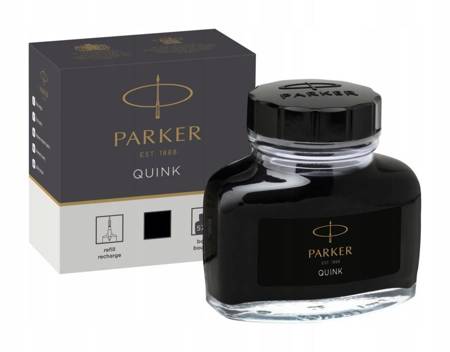 PARKER QUINK atrament butelkowy czarny 57ml