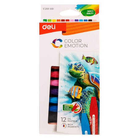 PASTELE OLEJNE DELI SERIA COLOR EMOTION 12 KOLORÓW