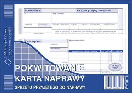 POKWITOWANIE-KARTA NAPR.SPRZ. 600-3