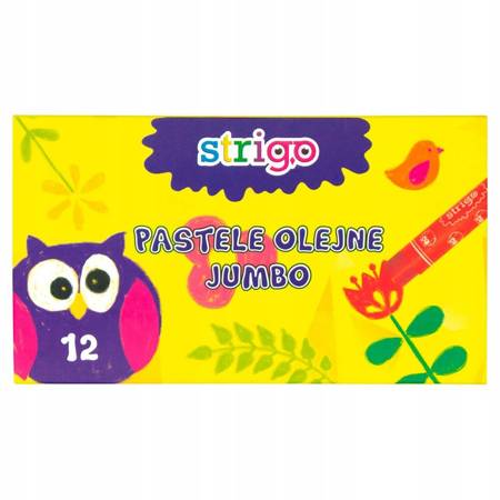 Pastele olejne Jumbo Strigo 12 szt