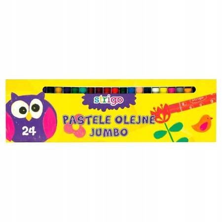 Pastele olejne Strigo Jumbo 24 szt