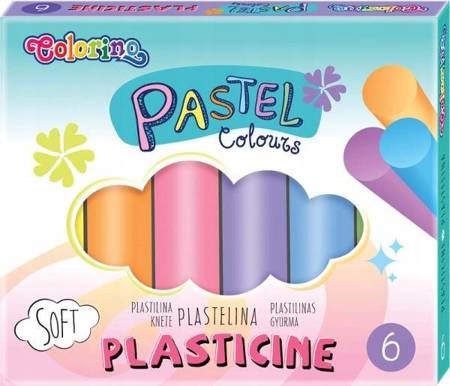 Plastelina 6 kolorów Colorino 84972PTR Kids Pastel