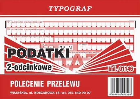 Polecenie przelewu/podatki II odc. Typograf 01146