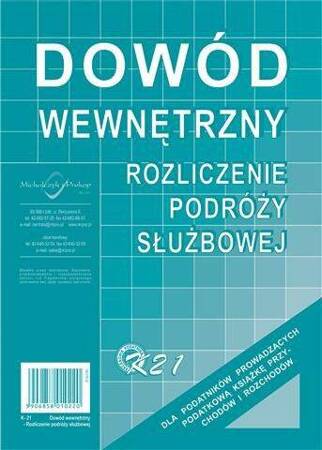 Rozl.podr.służbowej - dowód wew.A5