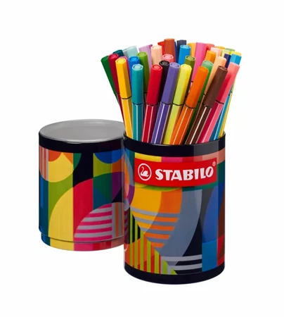 STABILO PEN 68  45SZT. ARTY METAL ROUND