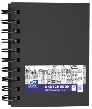 SZKICOWNIK OXFORD SKETCHBOOK A6/80K CZARNY