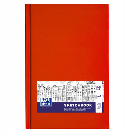 SZKICOWNIK OXFORD SKETCHBOOK SZYTY A6/96K SZARYW